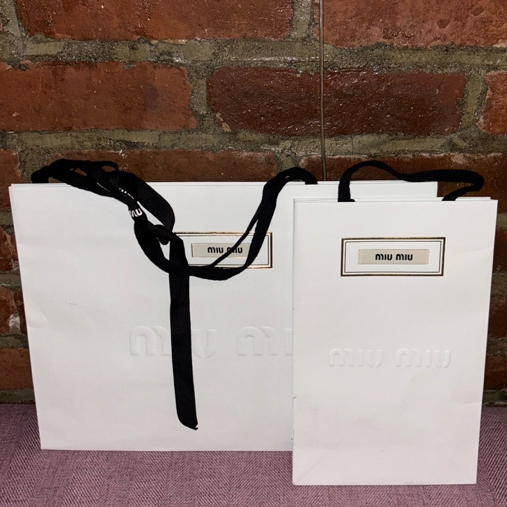 🤍 Miu-Miu Holiday Edition  2025 shopping bag
